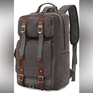 Grey Canvas Backpack